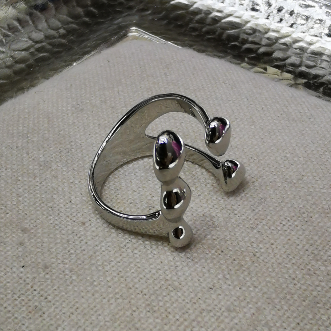 European and American lava open ring, Instagram cold style, niche design, individual geometric retro style, index finger ring, versatile, star's same style, light luxury metal ring, men's same style, 6813404703453