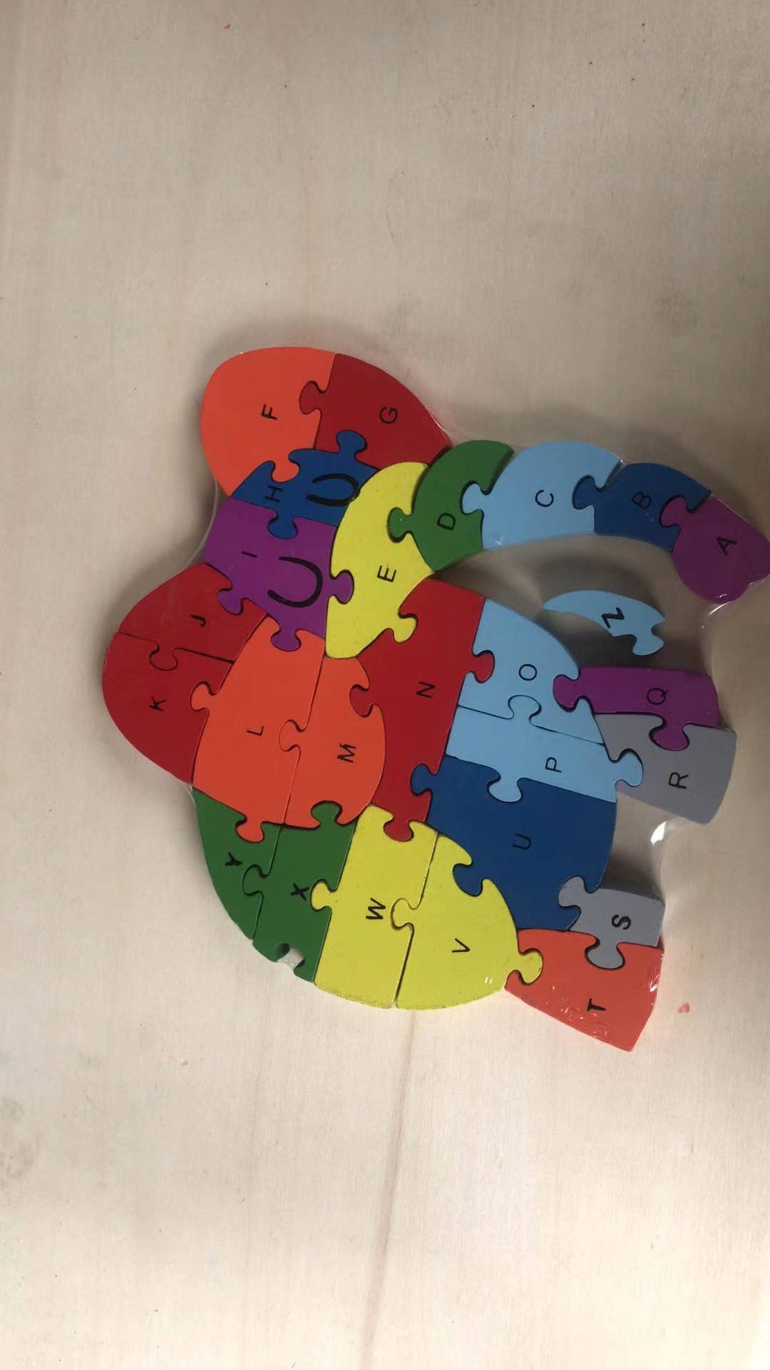 Educational Enlightenment 26 English Letter and Number Recognition Wooden Puzzle Building Blocks Children's Toys 2 pic 14