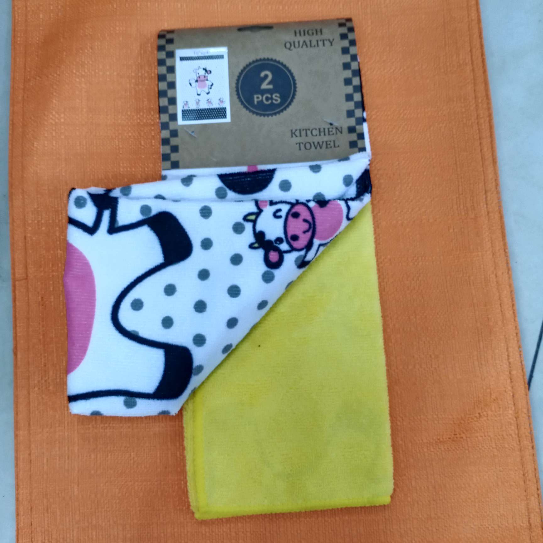 小牛图案抹布产品图