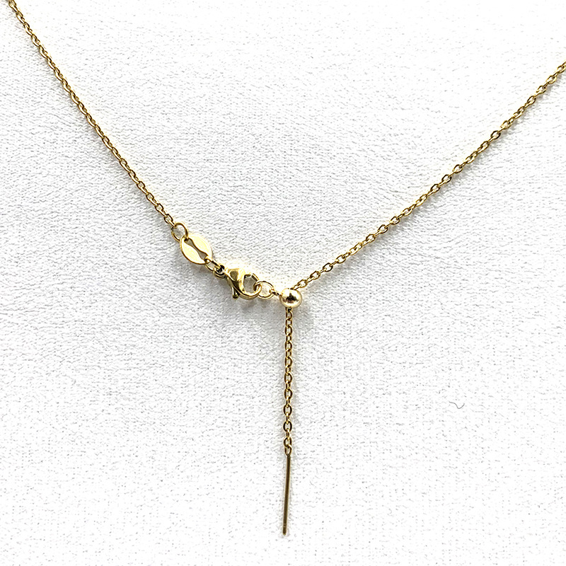 Titanium steel universal necklace for women, needle-type beads, needle-coated vacuum gold adjustable cross chain manufacturer wholesale 1 Application Scenario