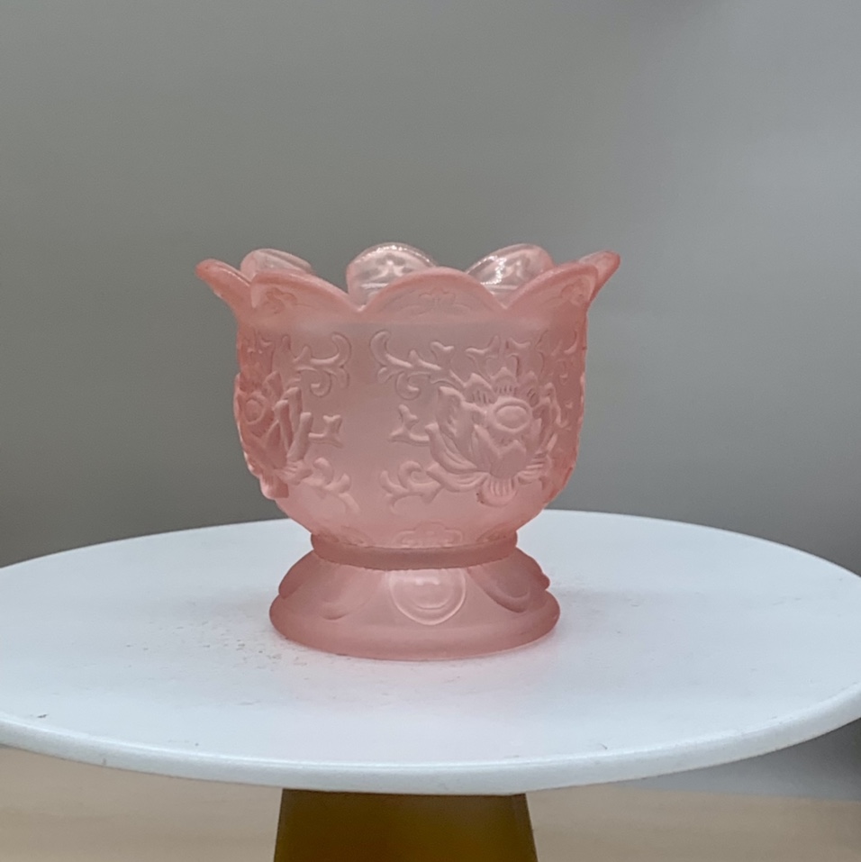 Glass candle holders display home decorations
