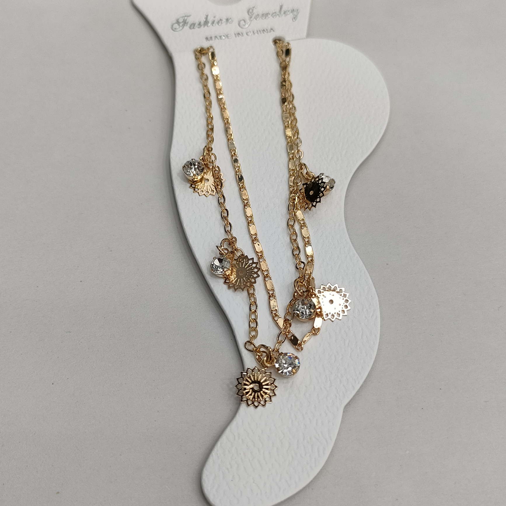 流行脚链万字链人齿轮脚链