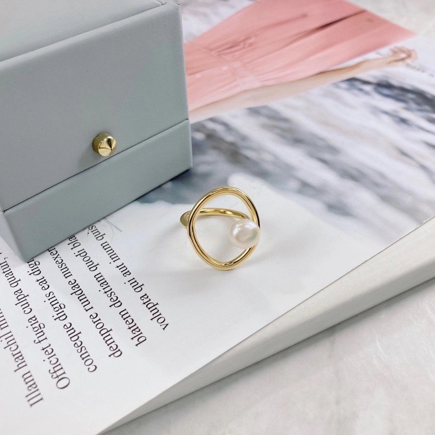 High-grade zircon ring female light luxury modern exquisite fashion personality niche design ins fashion ring 49 thumbnail
