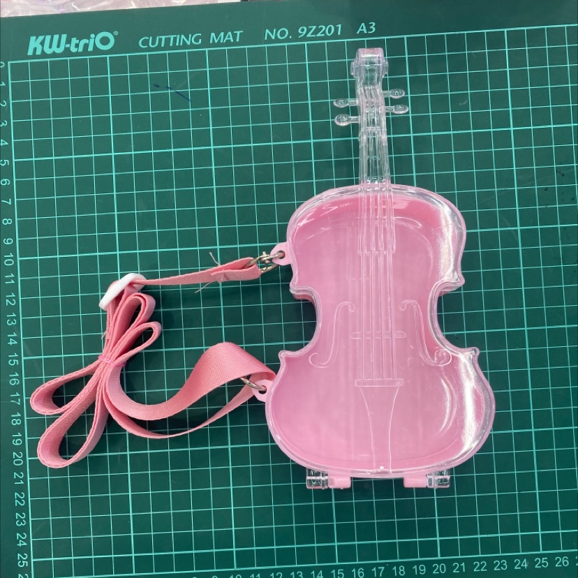 Square storage box backpack cartoon violin foundation