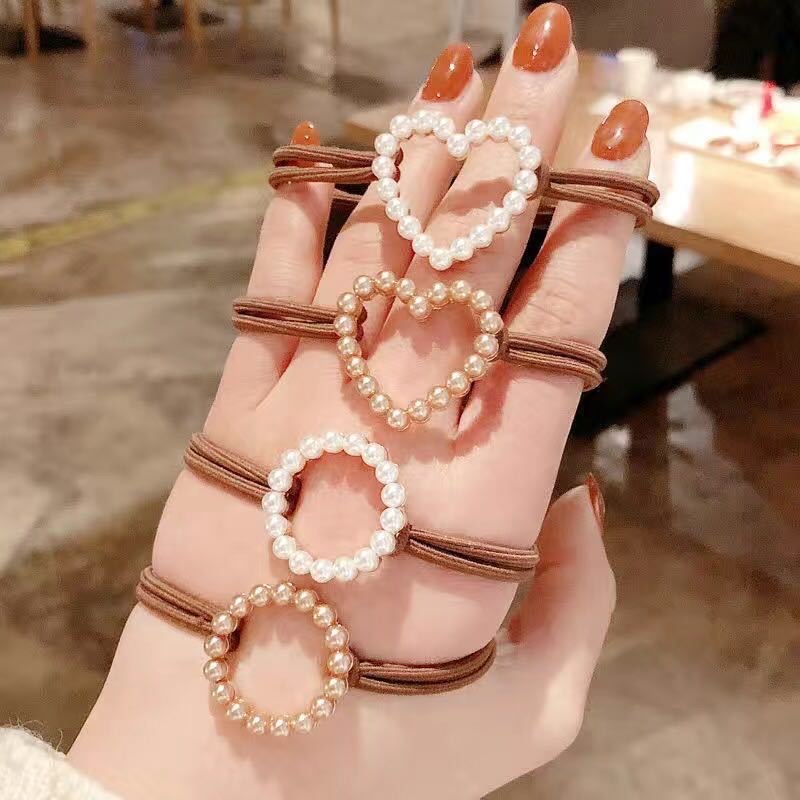Dongdaemun hair tie, a simple and elegant female Internet celebrity hair band, ins bun hairstyle, chanel-style hair tie, leather band headwear, 22 detail image 3
