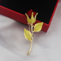 New exquisite Rose Brooch Vintage Pin Temperament High-grade flower corsage Clothing Accessories Gift clothing accessories