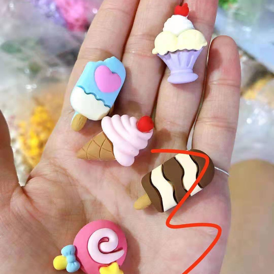 水果夹冰激凌扣韩国网红ins简约侧边前额发卡少女刘海夹子头饰