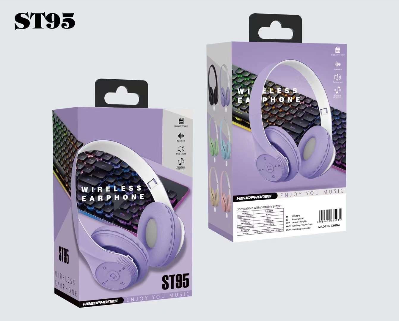 Guangdong Sogo headphones, over-ear Bluetooth detail image 11