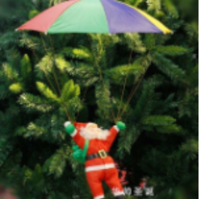 Hua Shuai Christmas Craft Christmas Decoration The Latest Explosive Santa Claus Folding Umbrella Christmas