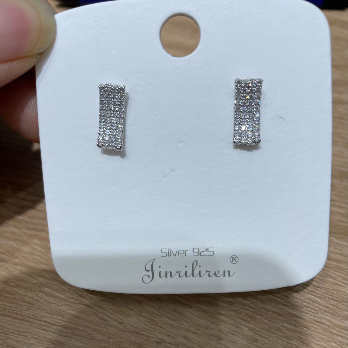 Today beauty Korean earrings fashion generous small clear sweet zircon inlaid