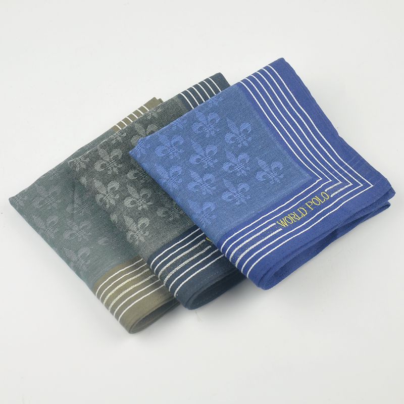 Men's Cotton Handkerchief Large Jacquard 80 Pieces Women's Children's Kindergarten Elderly Japan Cotton Handkerchief Package 2