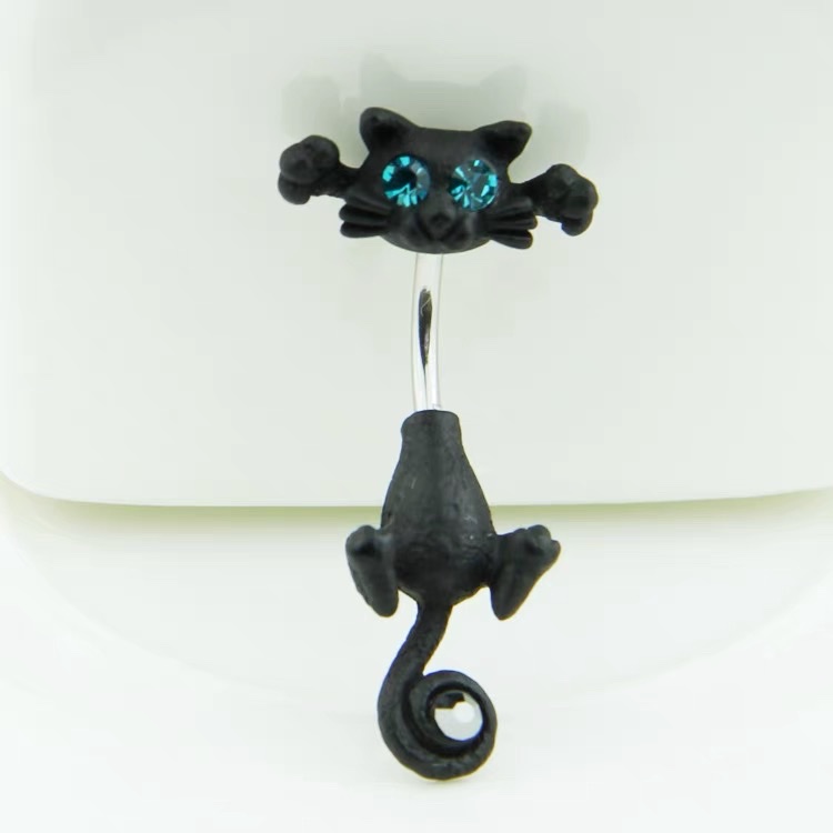 佳倩Bodypiercing肚脐钉脐环防过敏医用钢时尚穿刺饰品欧美性感女神个性女小动物产品图