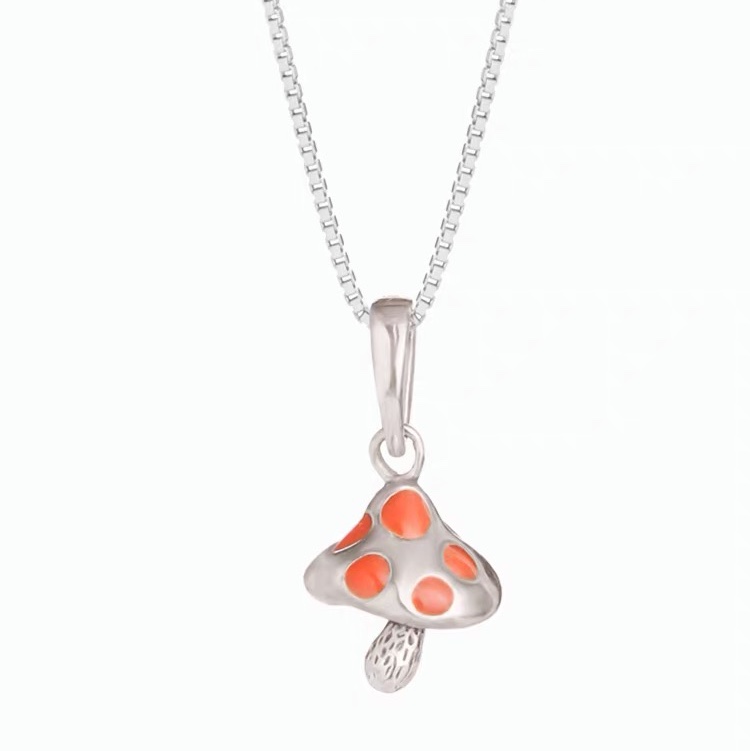 Mushroom necklace