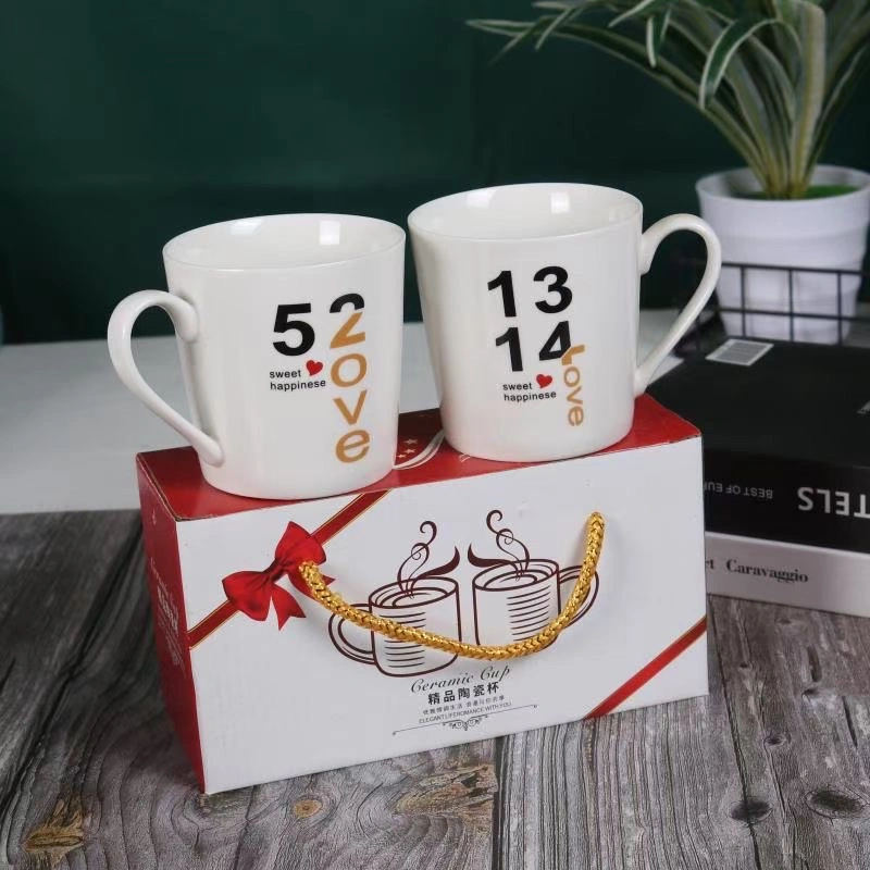 Ceramic water cup, a popular household couple ceramic pair of cups detail image 2
