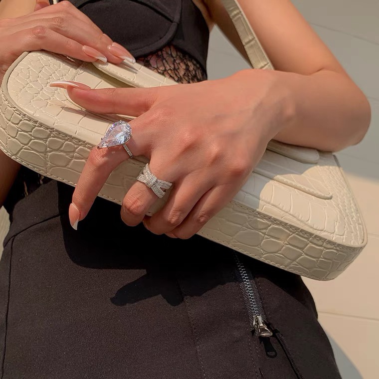 738 new recommended light retro style Korean jewelry niche design sense fashion personality simple senior sense ins trend high quality ring ladies ring wholesale simple with small fresh hot style high quality thumbnail