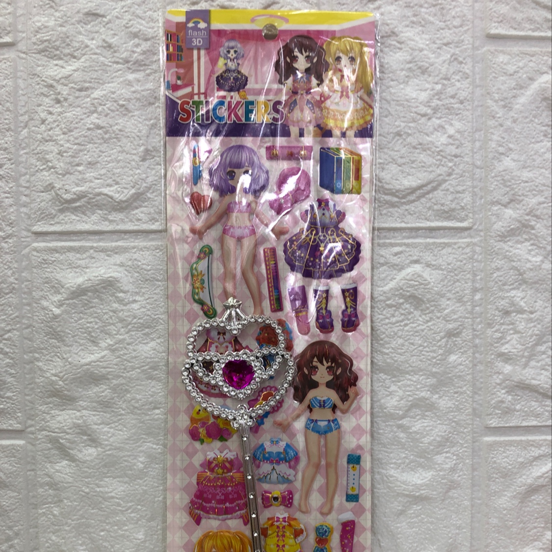 贴纸泡泡贴带魔法棒一XQ