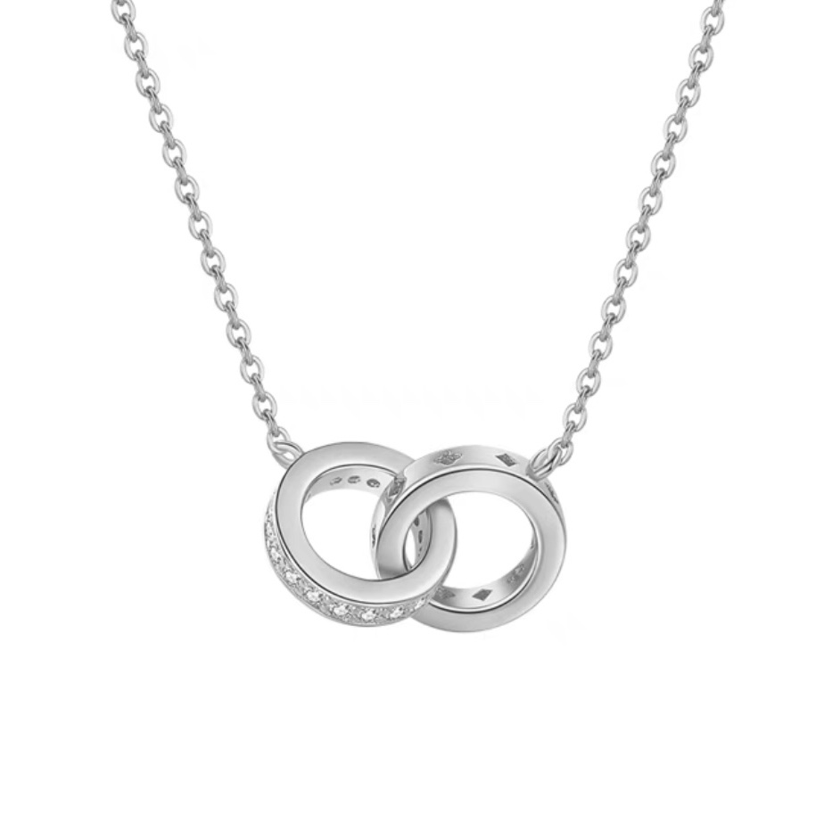 Diamond ring necklace