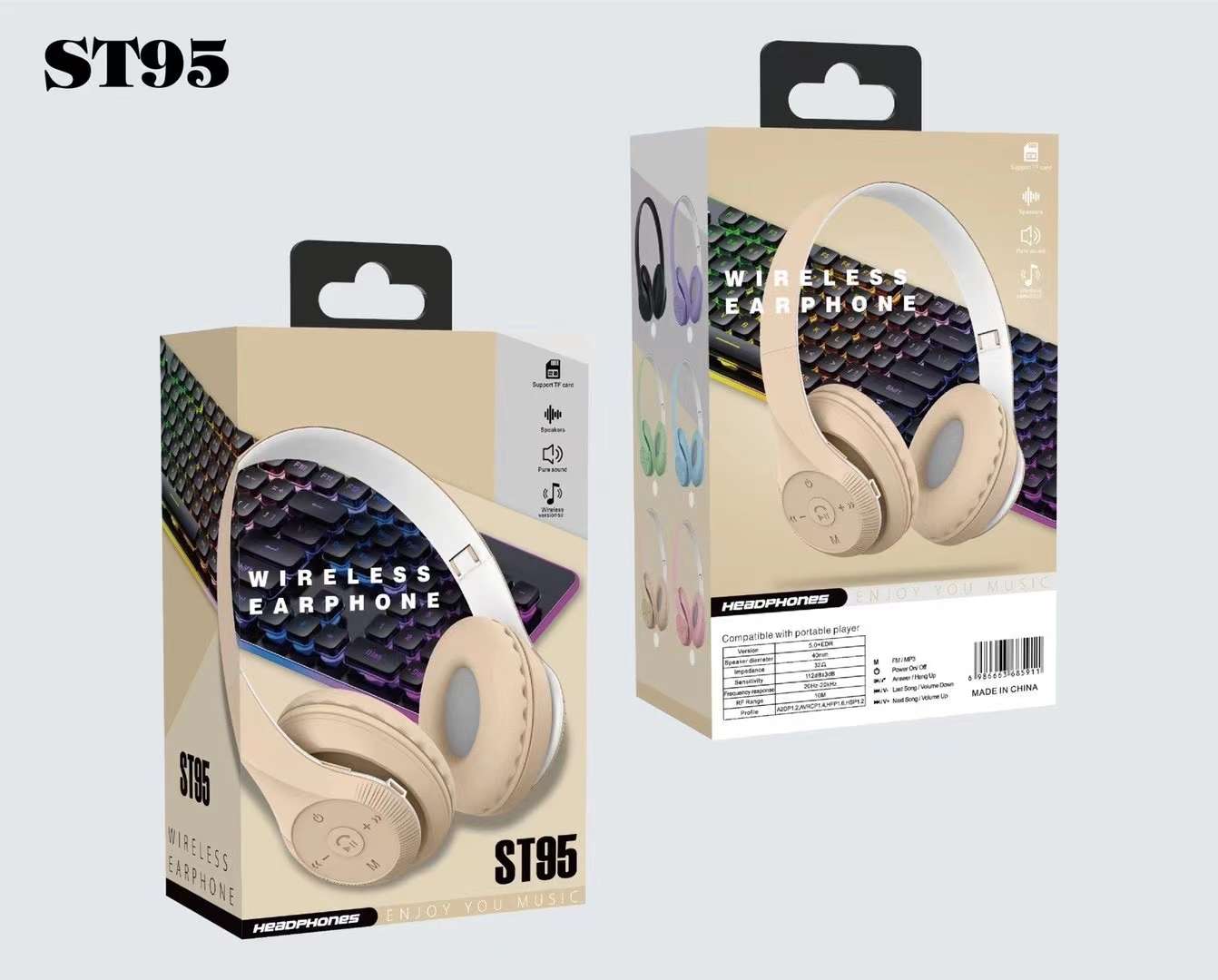 Guangdong Sogo headphones, over-ear Bluetooth detail image 2