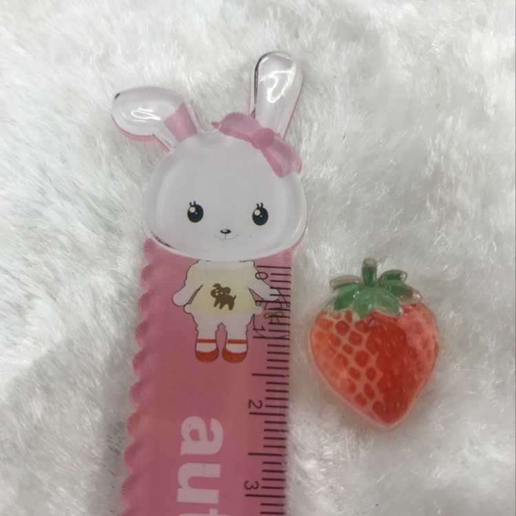 Epoxy resin accessories, strawberry butterfly flower jewelry accessories, Korean romantic style details Picture