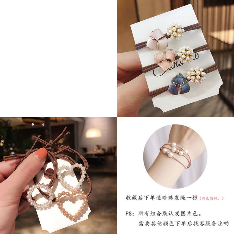 Dongdaemun hair tie, a simple and elegant female Internet celebrity hair band, ins bun hairstyle, chanel-style hair tie, leather band headwear, 22 detail image 14