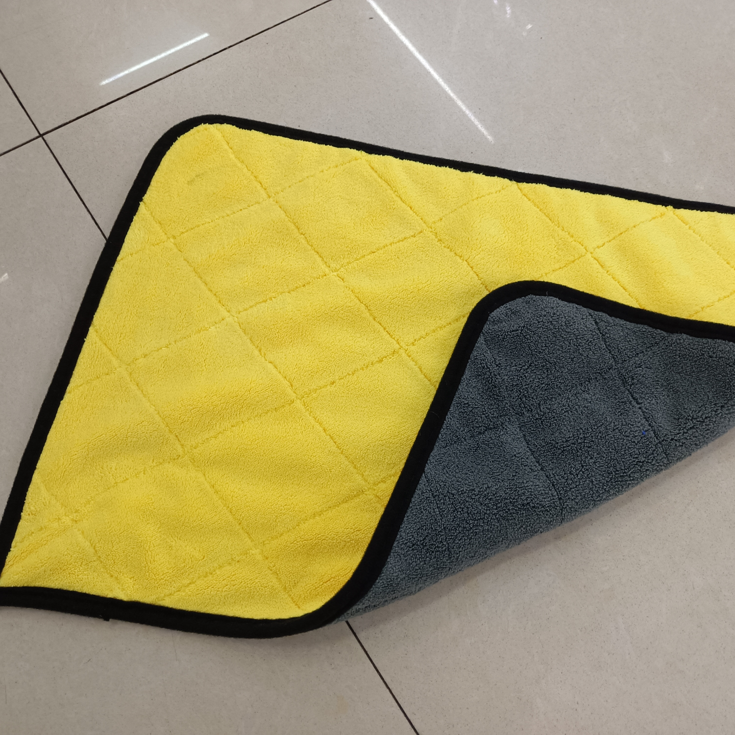 厂家直销国勇清洁球，双面绒黄格灰