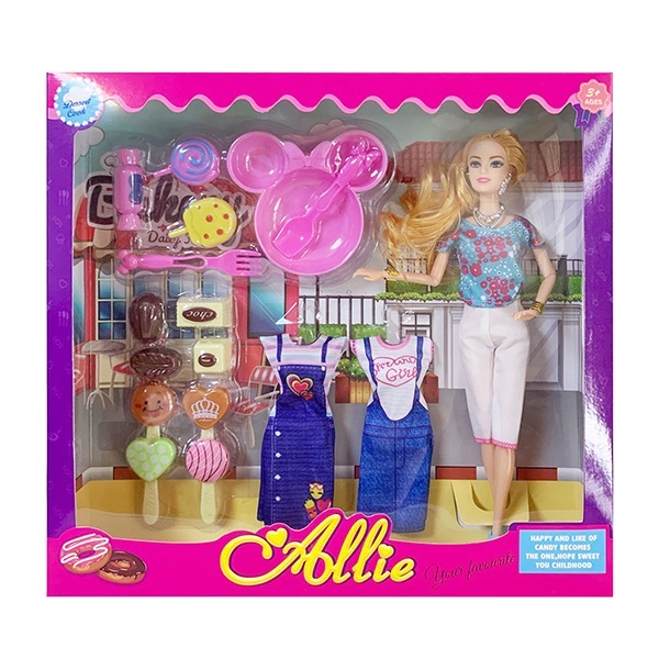 9-joint Barbie with accessories 11.5-inch solid body with ice cream cart, lollipop, accessories [English packaging] 69
