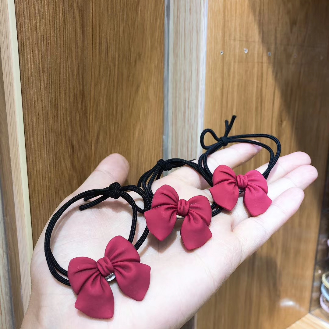 Korean version new leather band bestseller bow headwear, women's alloy hair accessory, women's Mifel 002