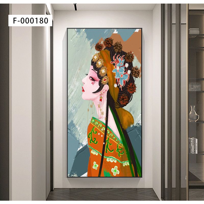 铝合金晶瓷晶贝美女系列玄关画1️⃣