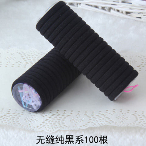 Korean style simple and fresh cartoon black hair tie, hair band, hair tie, rubber band, hair accessory for girls 11 detail image 9