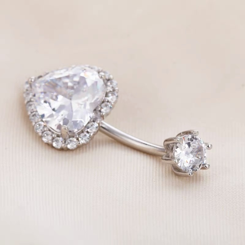 佳倩Bodypiercing肚脐钉脐环防过敏医用钢时尚穿刺饰品欧美性感女神个性女心型锆石
细节图