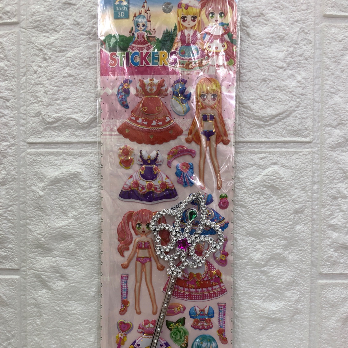 贴纸泡泡贴带魔法棒一XQ一1