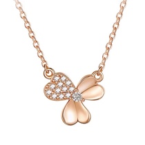 Clover diamond necklace