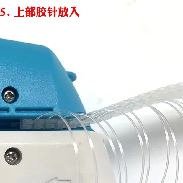 Nationwide free shipping. The mother and child buckle ring tool, ring-shaped rubber needle tag gun, uses a special hand-threading needle. The hand-threading tag gun can increase work efficiency by 3 to 5 times and is covered by warranty and repair pic 6