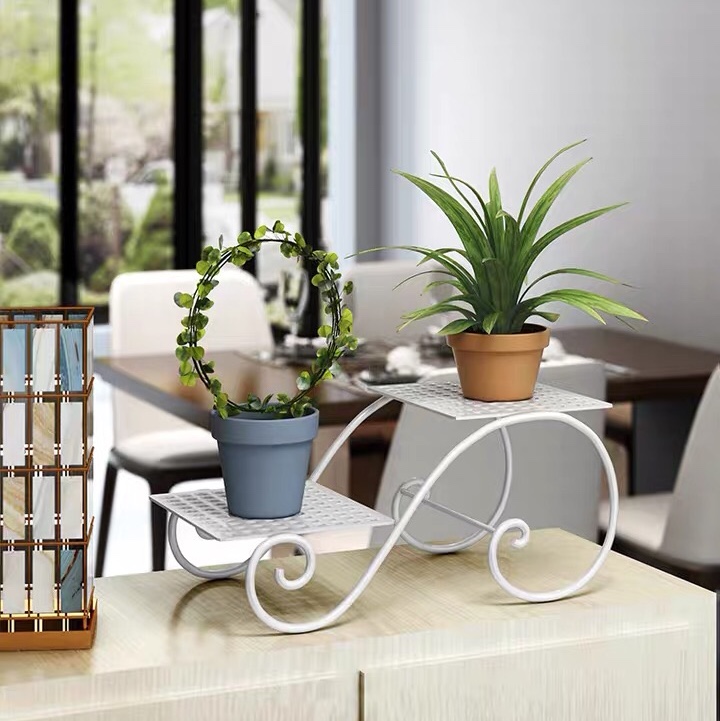 Wrought Iron Flower Rack Interior Living Room Balcony Flower Rack