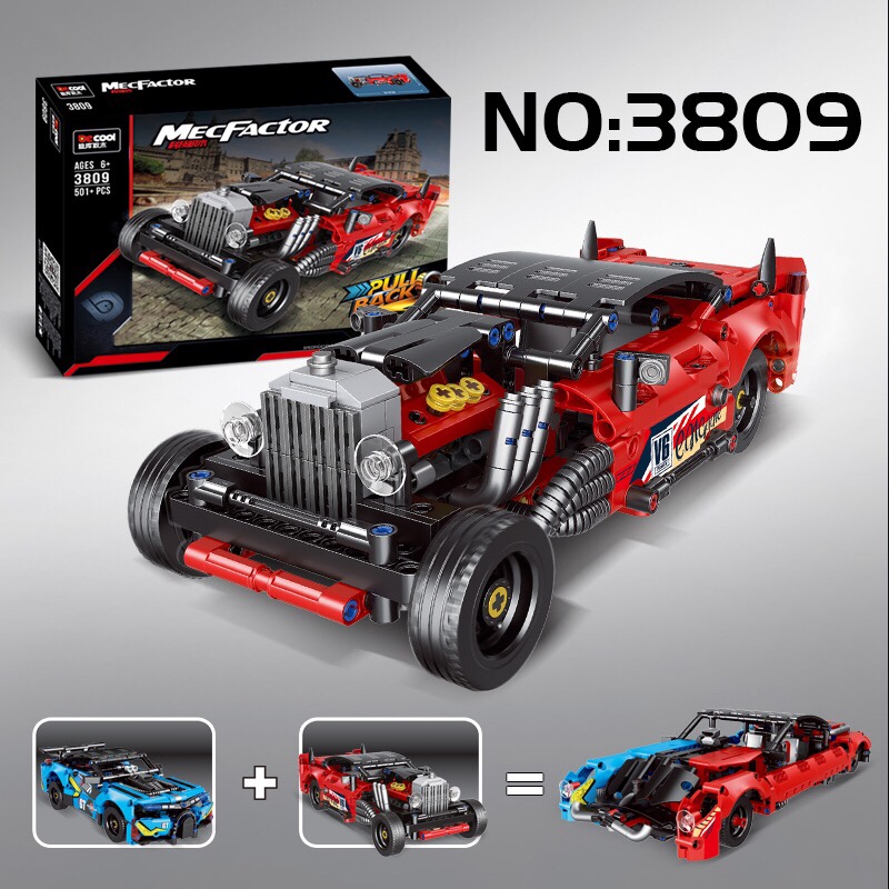 3809  回力车-红装复古跑车