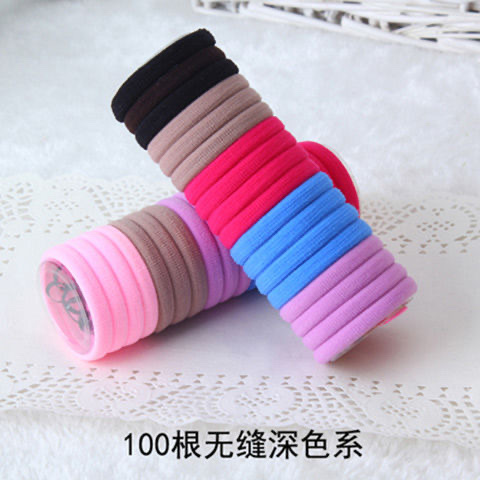 Korean style simple and fresh cartoon black hair tie, hair band, hair tie, rubber band, hair accessory for women Item Picture