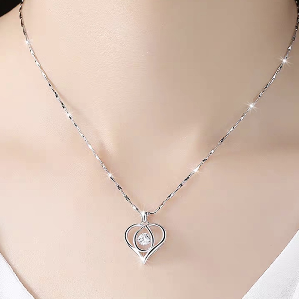 Heart with heart necklace