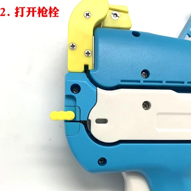 Nationwide free shipping. The mother and child buckle ring tool, ring-shaped rubber needle tag gun, uses a special hand-threading needle. The hand-threading tag gun can increase work efficiency by 3 to 5 times and is covered by warranty and repair pic 3
