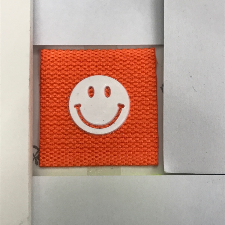 Rubber Leather Label Hair Accessories Paste Clothing With Temperament All Matching Scarf Hat Gloves With Shoes Leather Label Smiley Face