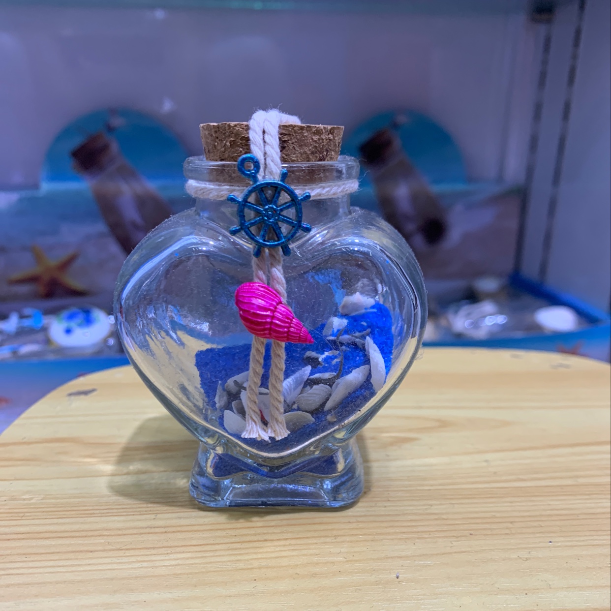 华珍工艺玻璃瓶漂流瓶爱心瓶2工艺品礼品摆件旅游纪念品1厂家直销图