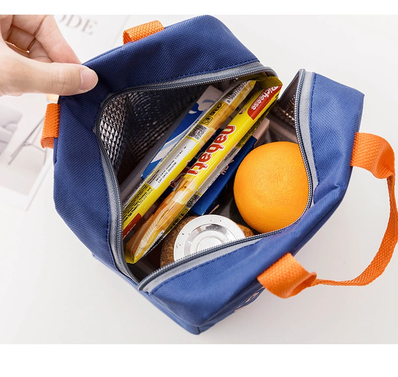 新款卡通保温午餐袋 拉链便当包袋子铝膜加厚饭盒手提饭盒袋详情图3