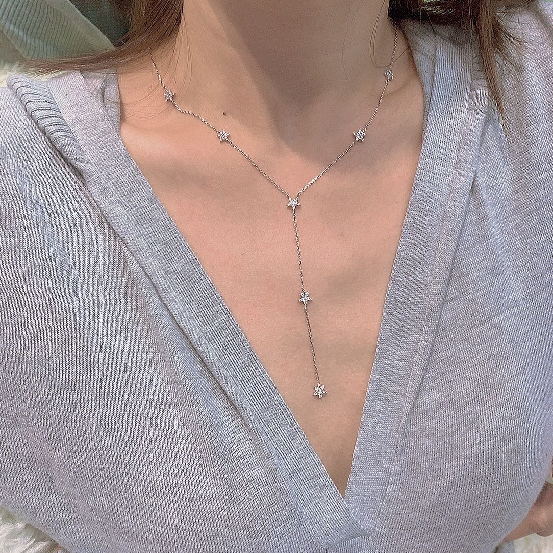 Sweet gift Heavy Star series Meteor necklace sweater chain