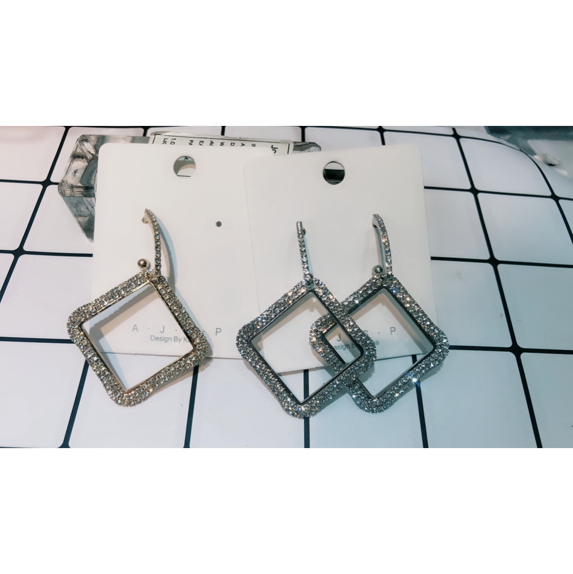 Bare diamond earrings gold 60