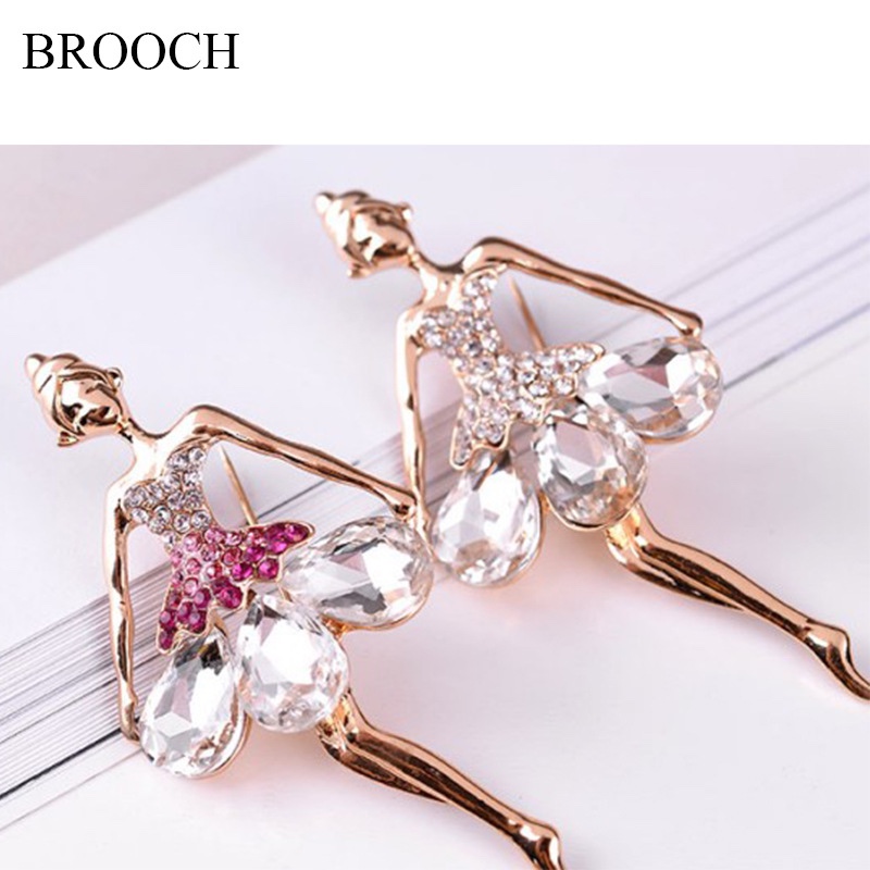 Manufacturers wholesale new high-grade brooch ballet dance corsage color dance dress accessories