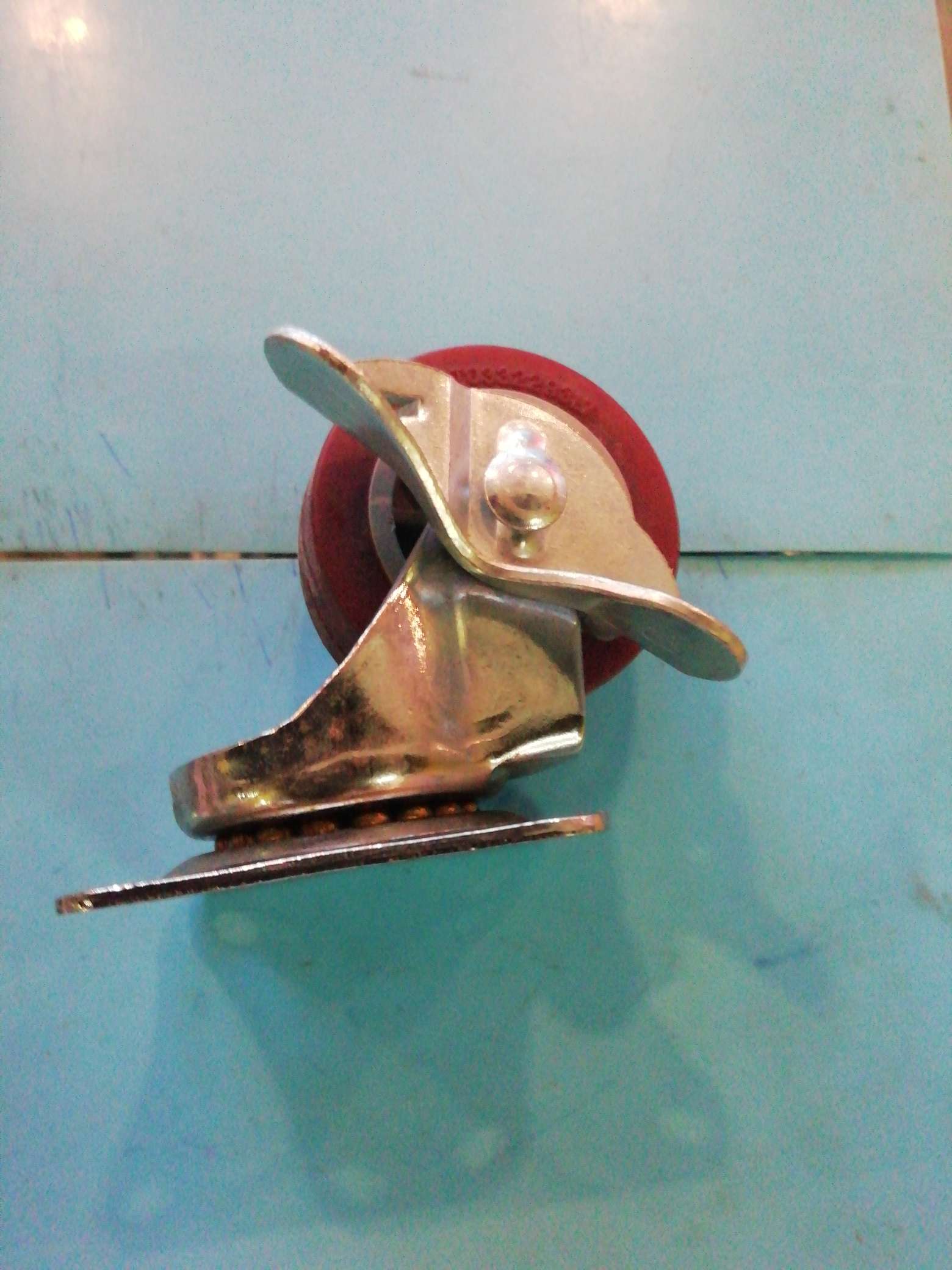 2-inch Global lightweight flat-bottom polyurethane side brake wheels details Picture