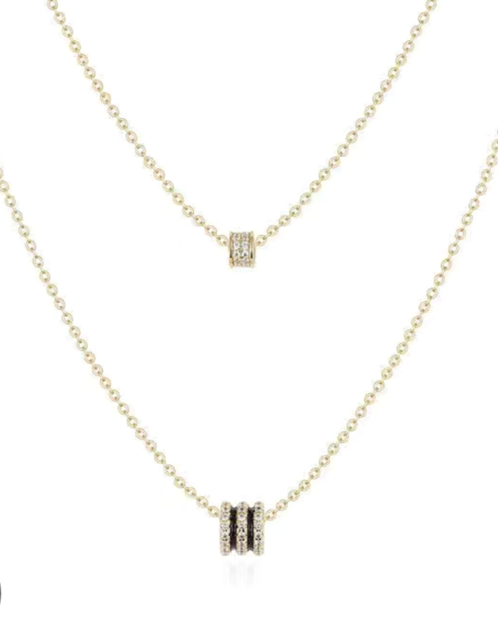 This is a simple and sweet 2021 new style of pure copper necklace for Lady 187, featuring a niche, light luxury and versatile style detail image 4