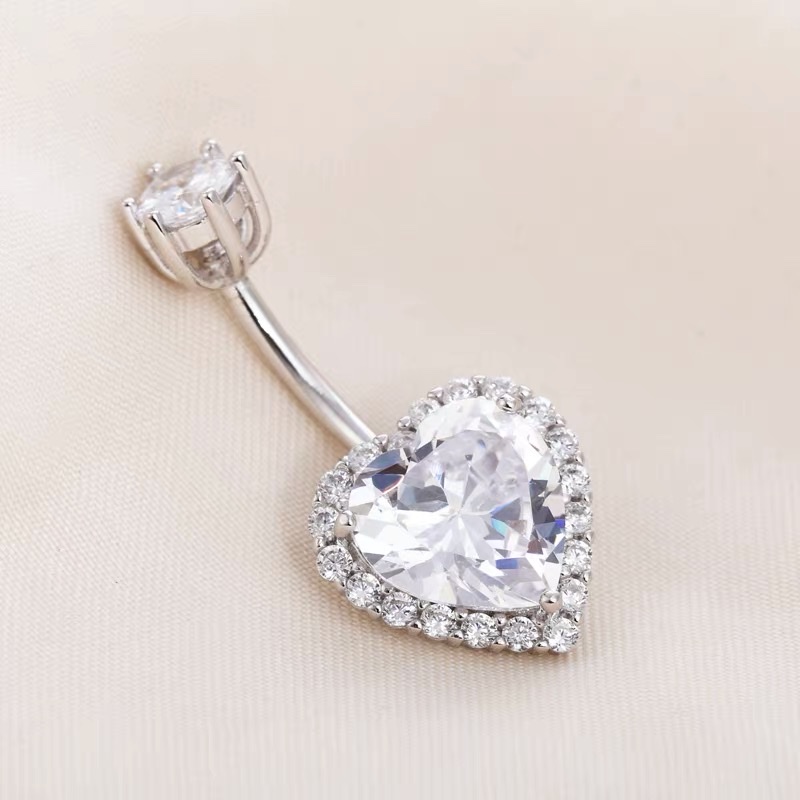 佳倩Bodypiercing肚脐钉脐环防过敏医用钢时尚穿刺饰品欧美性感女神个性女心型锆石
产品图