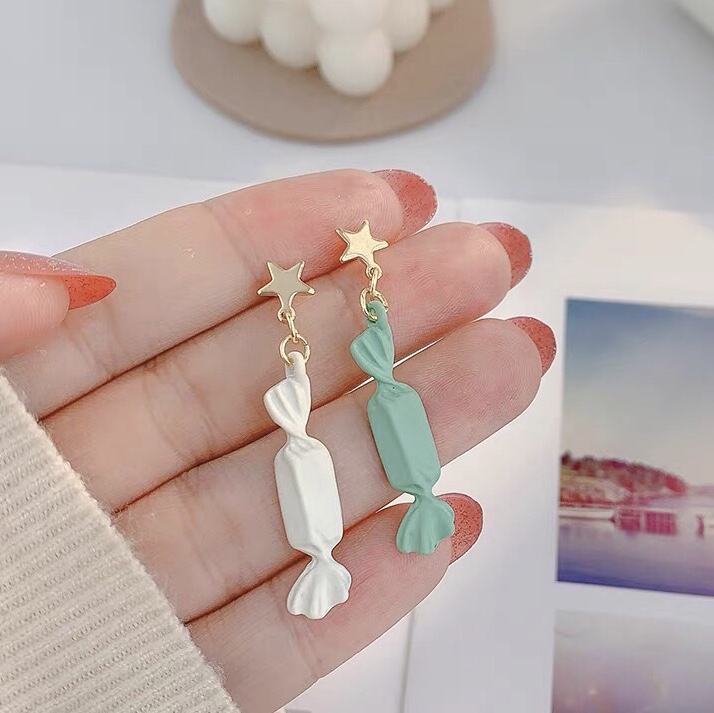 Gorgeous candy colors with little princess fashion trend sweet and cute earrings