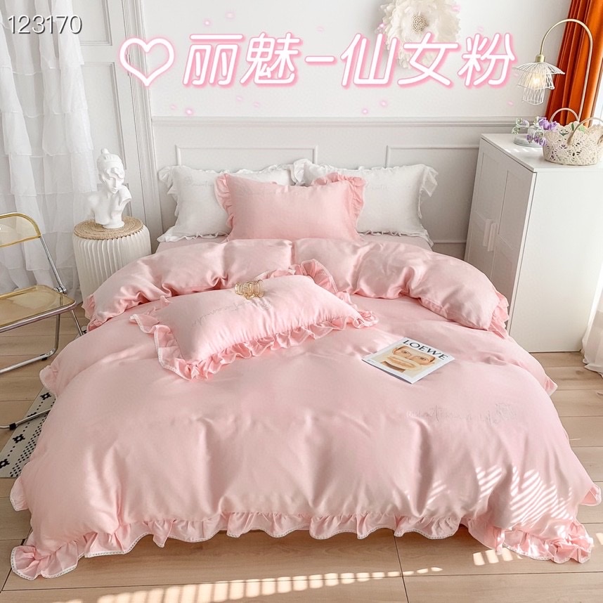 四件套日式简约风美棉高档水洗棉1