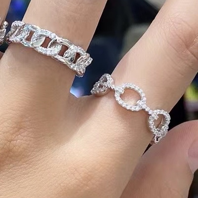 High-grade zircon ring female light luxury modern exquisite fashion personality design ins fashion ring 16 thumbnail